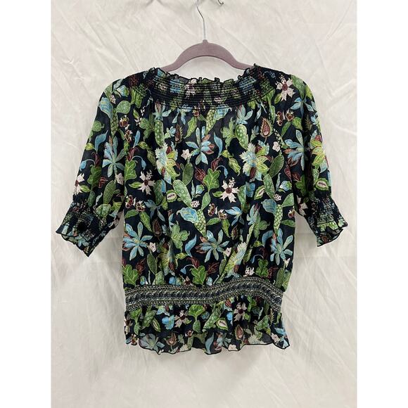 Tory Burch Floral Tunic size 4 - Picture 4 of 5